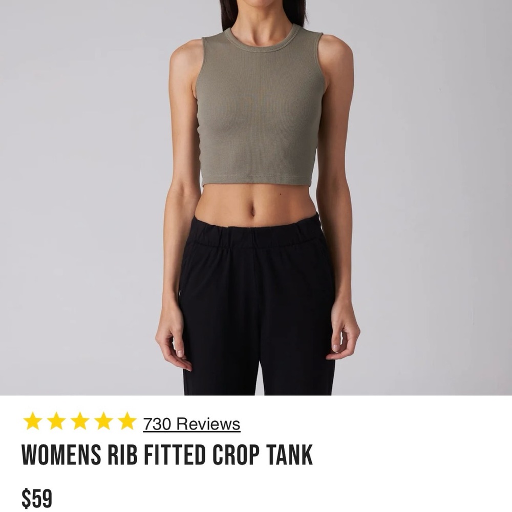 Cropped tank top